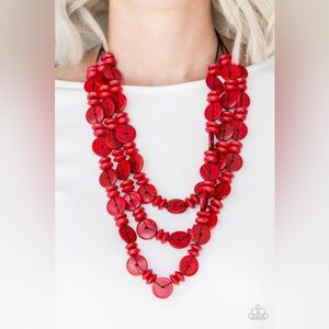 ❤️‍🔥5/$25❤️‍🔥 Barbados Bopper Red Necklace
